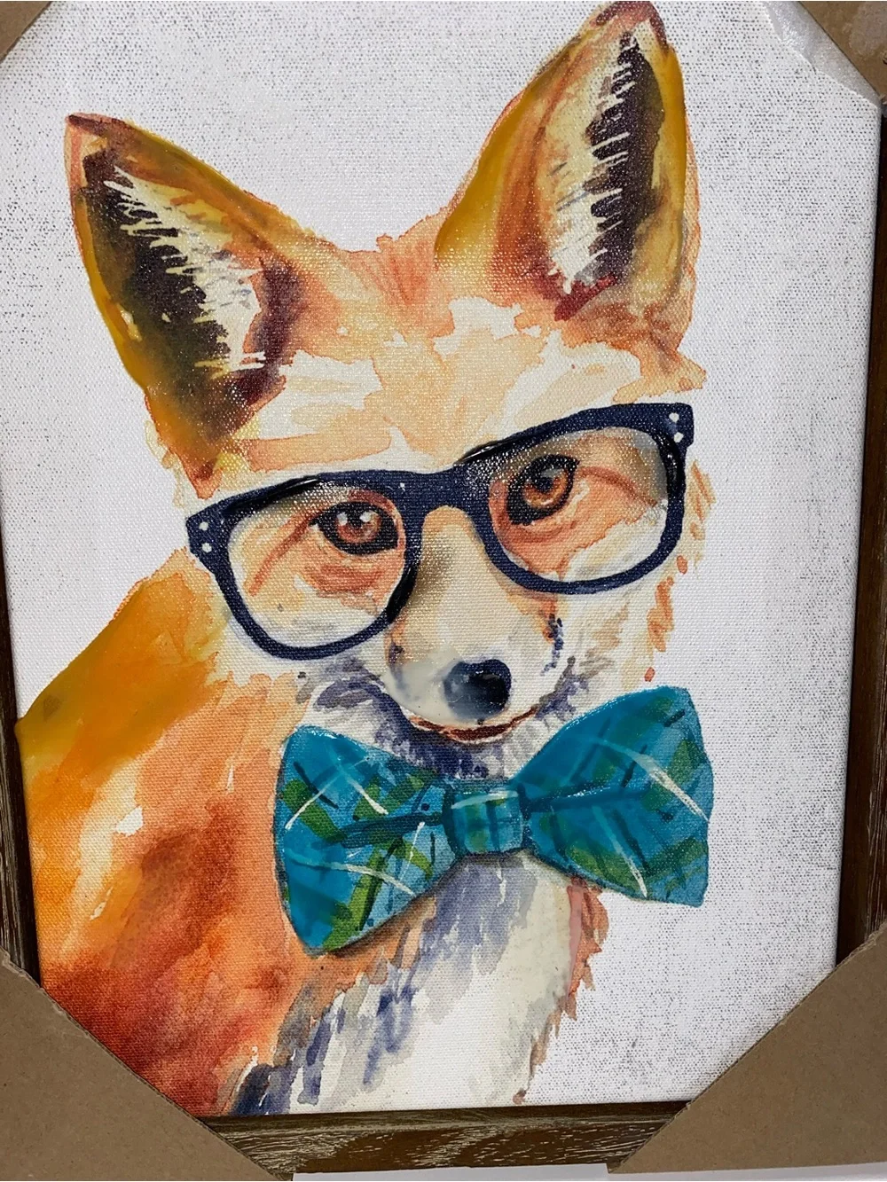 Pier 1 Clever Fox Wall Art, Hipster Fox